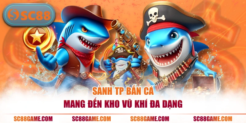 Sảnh TP bắn cá mang đến kho vũ khí đa dạng